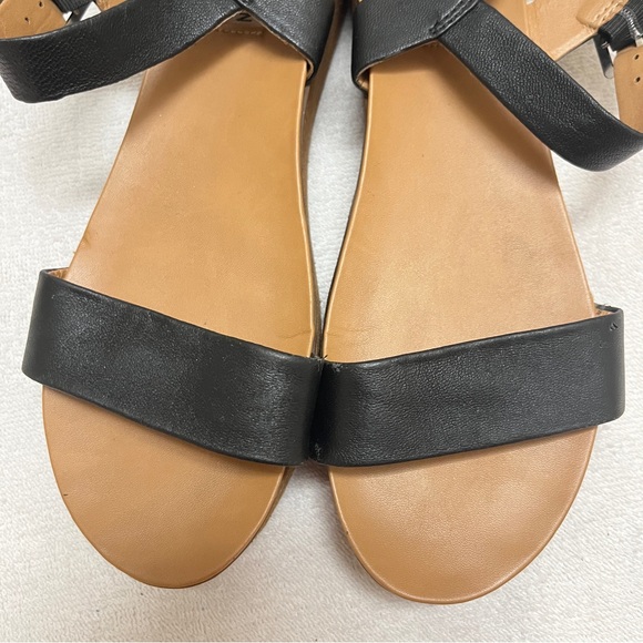 Steve Madden Boho Aida Sandal in Black Leather Wooden Flatform Platform Sandals - Picture 10 of 12